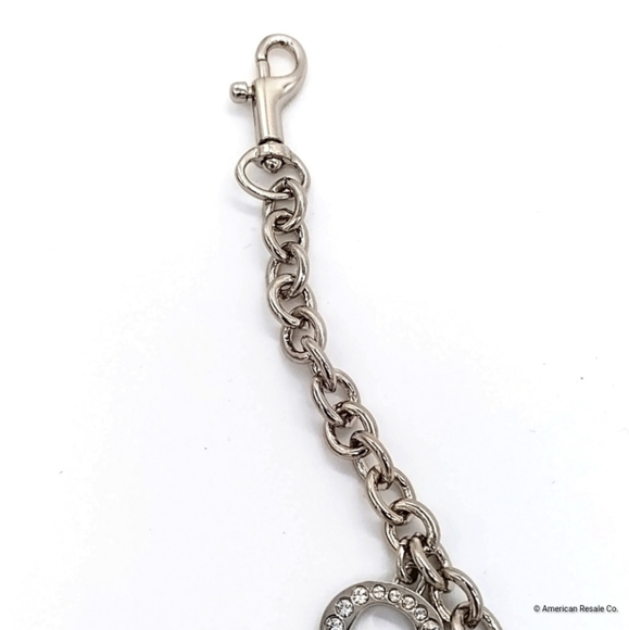 COACH Pave Crystal Bracelet Lanyard Handbag Purse Charm Trigger Snap Keychain - Picture 6 of 8